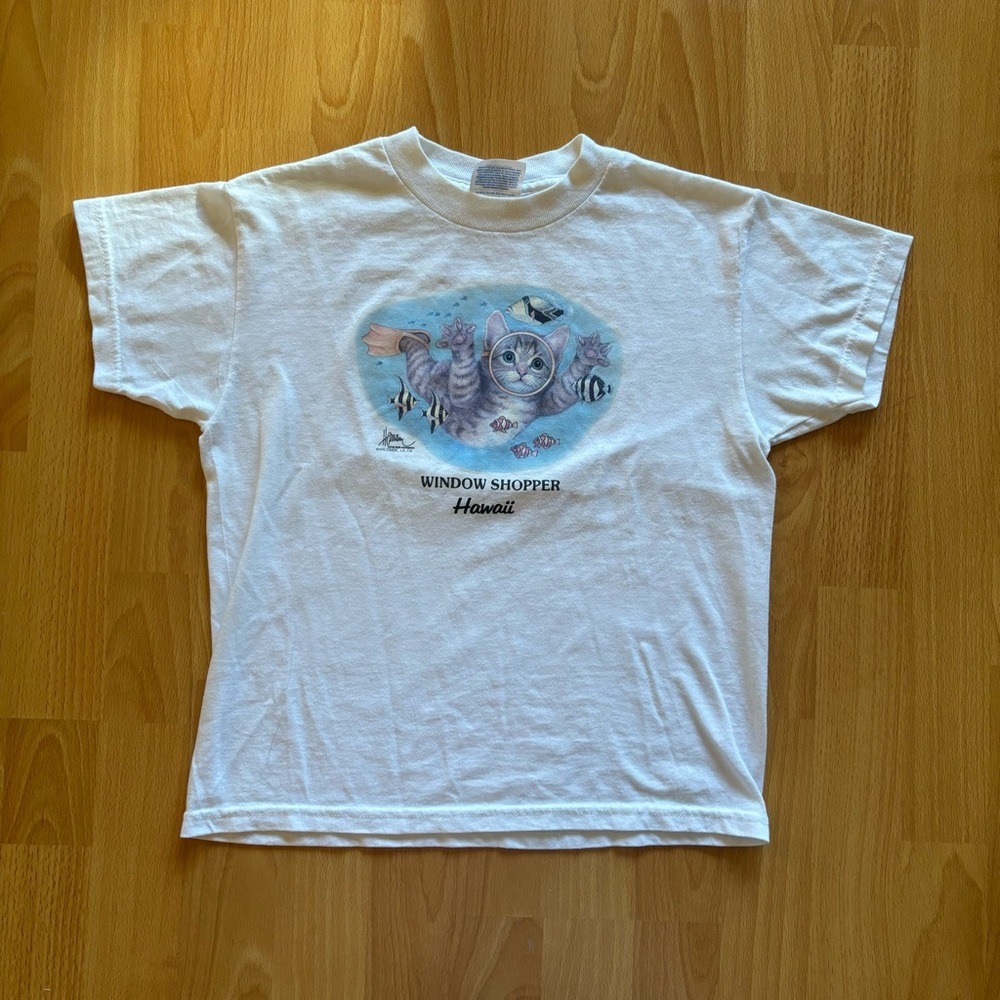 Hawaii kitty baby tee shirt